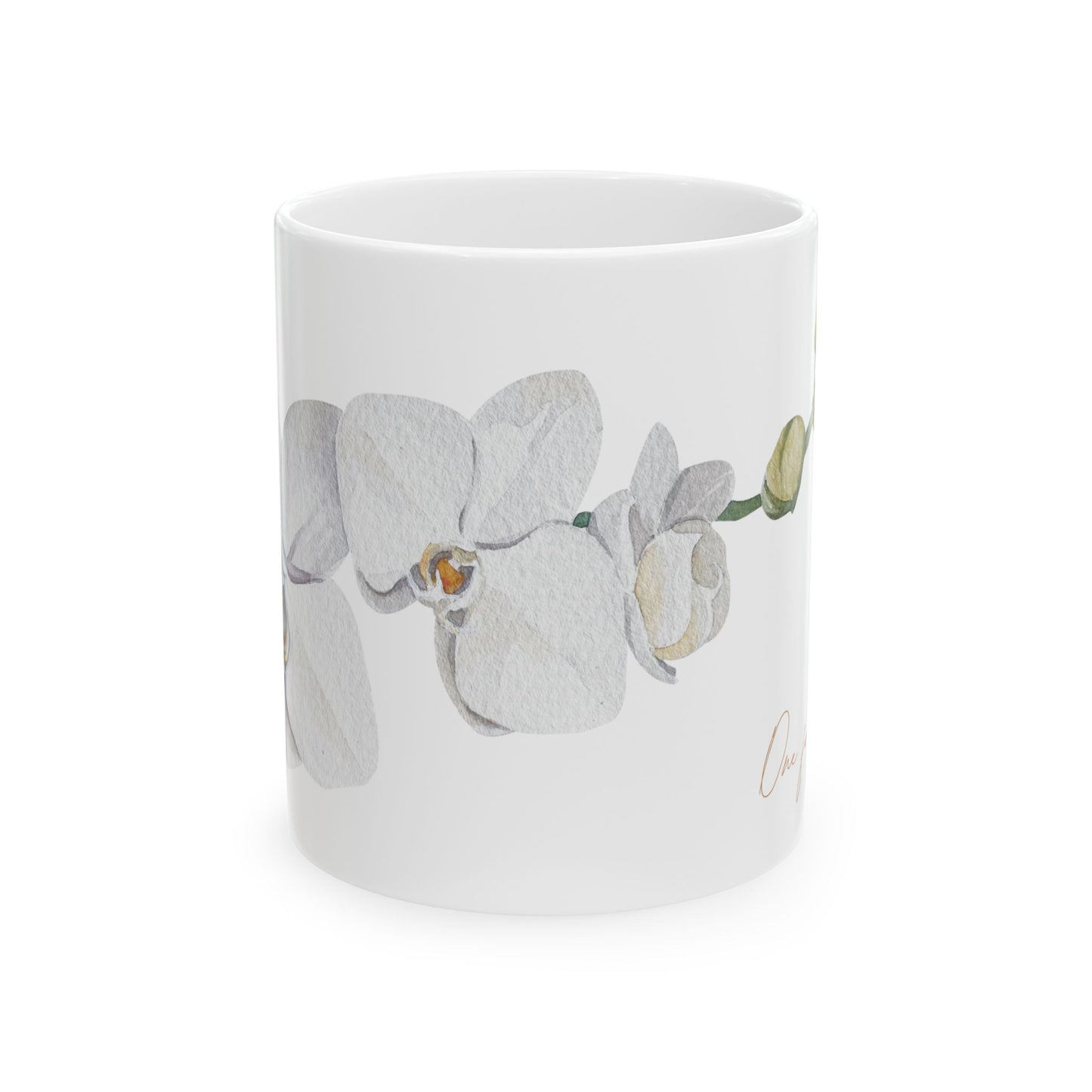 White Nun Orchid - Guatemalan Flower Coffee Mug