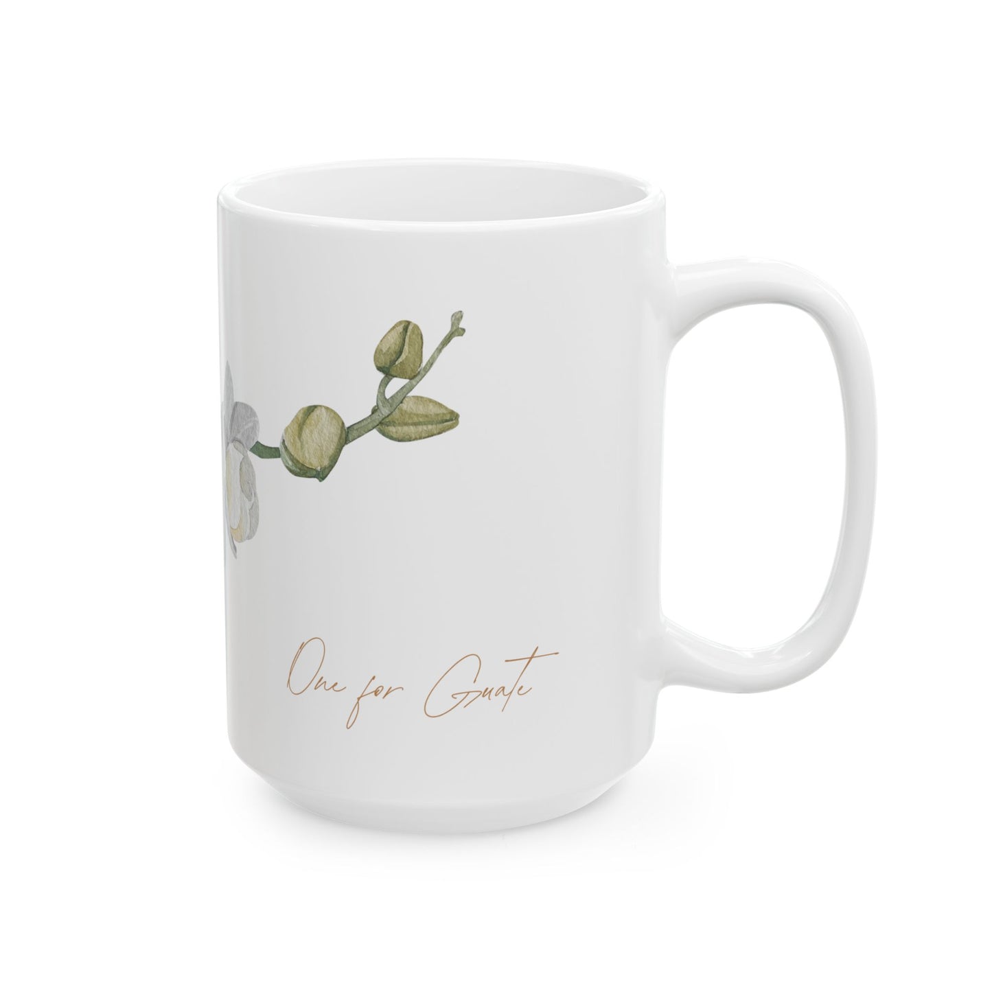 White Nun Orchid - Guatemalan Flower Coffee Mug