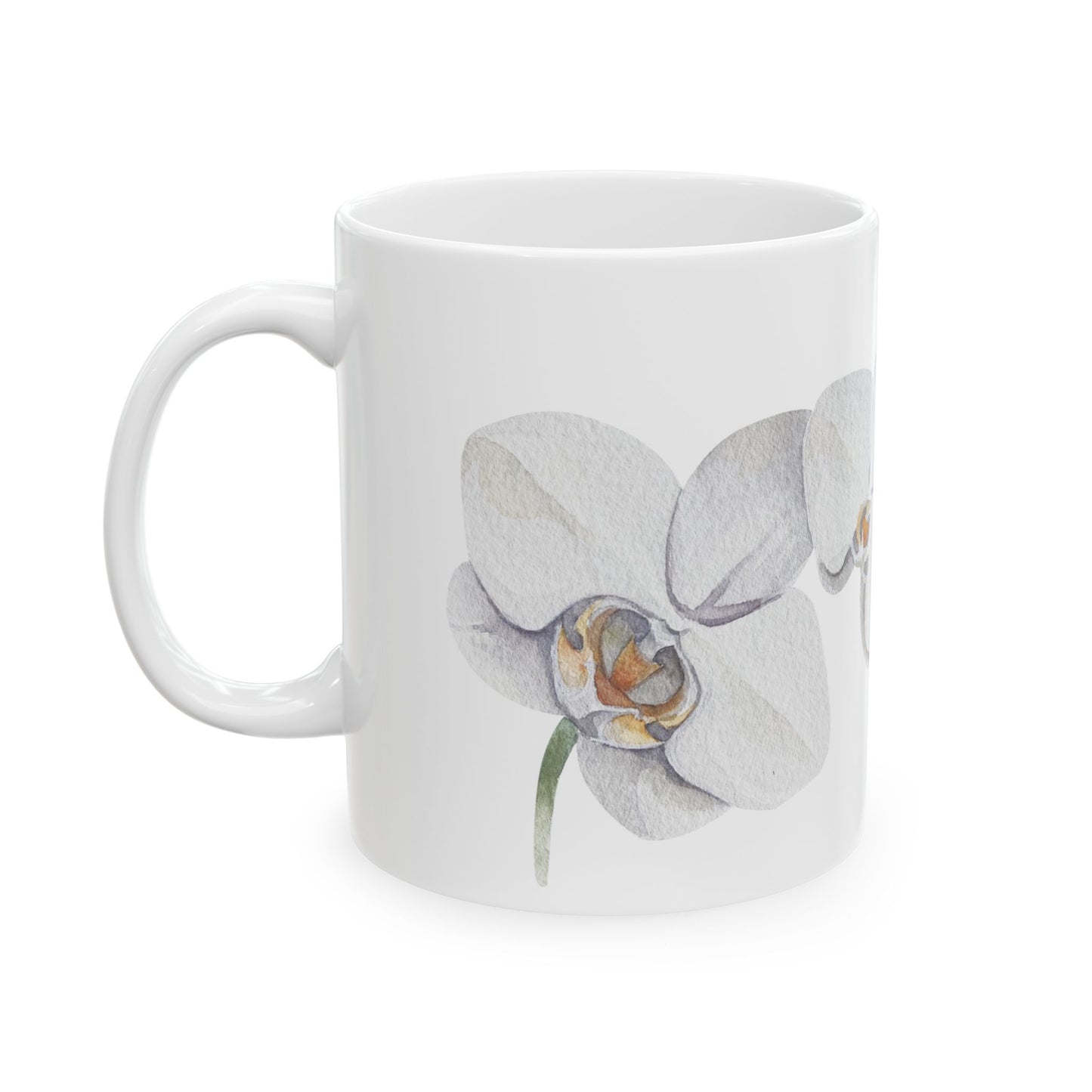 White Nun Orchid - Guatemalan Flower Coffee Mug