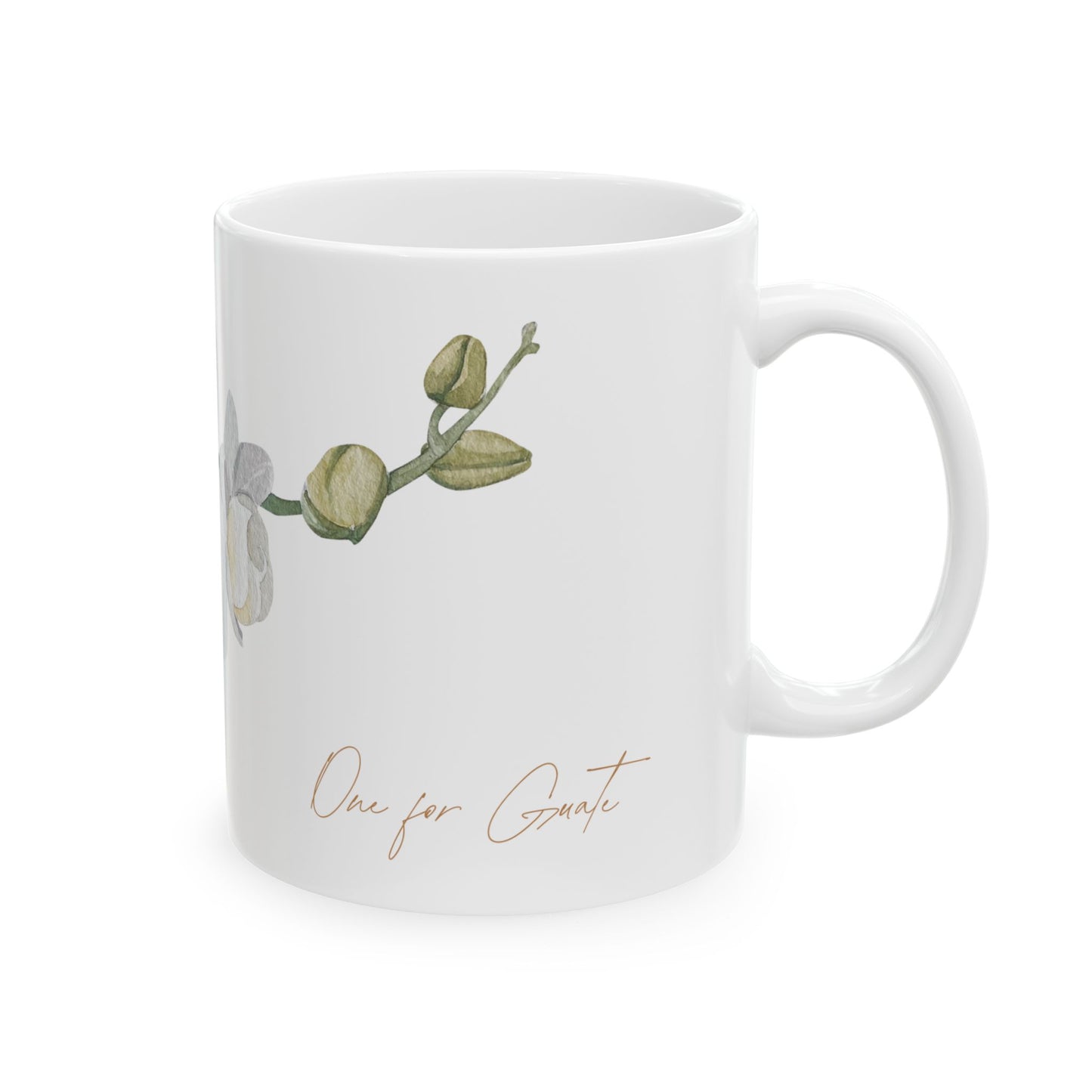 White Nun Orchid - Guatemalan Flower Coffee Mug