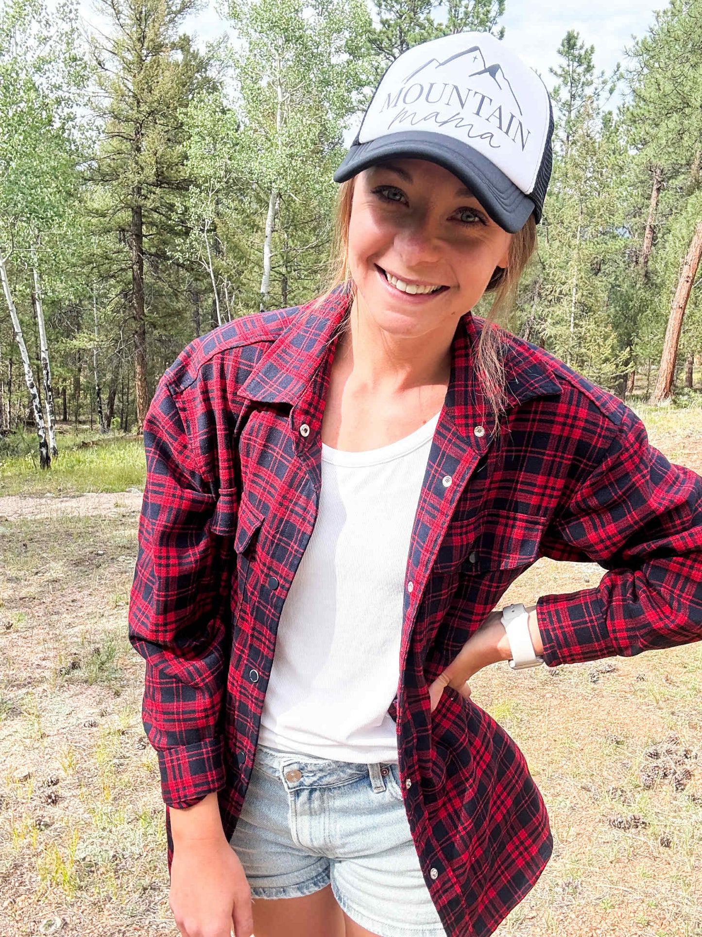 Mountain Mama Snapback Trucker Hat