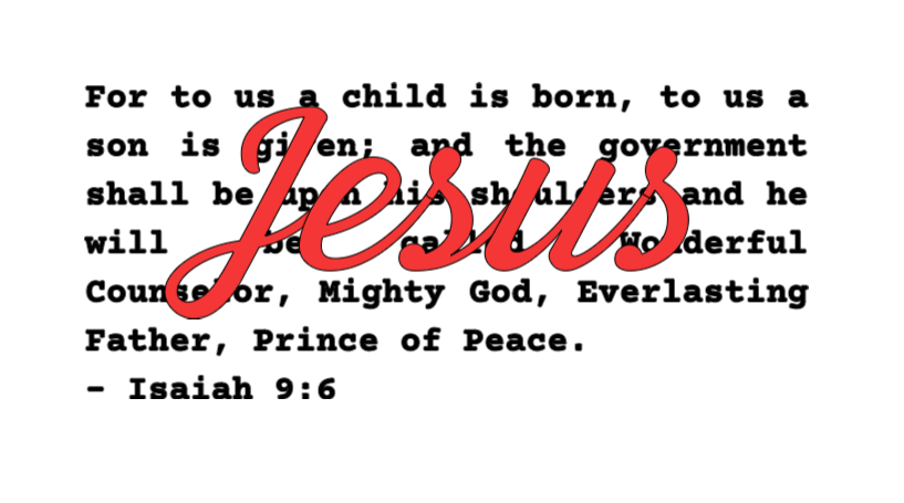 Women’s “Jesus – Isaiah 9:6” Sweatshirt