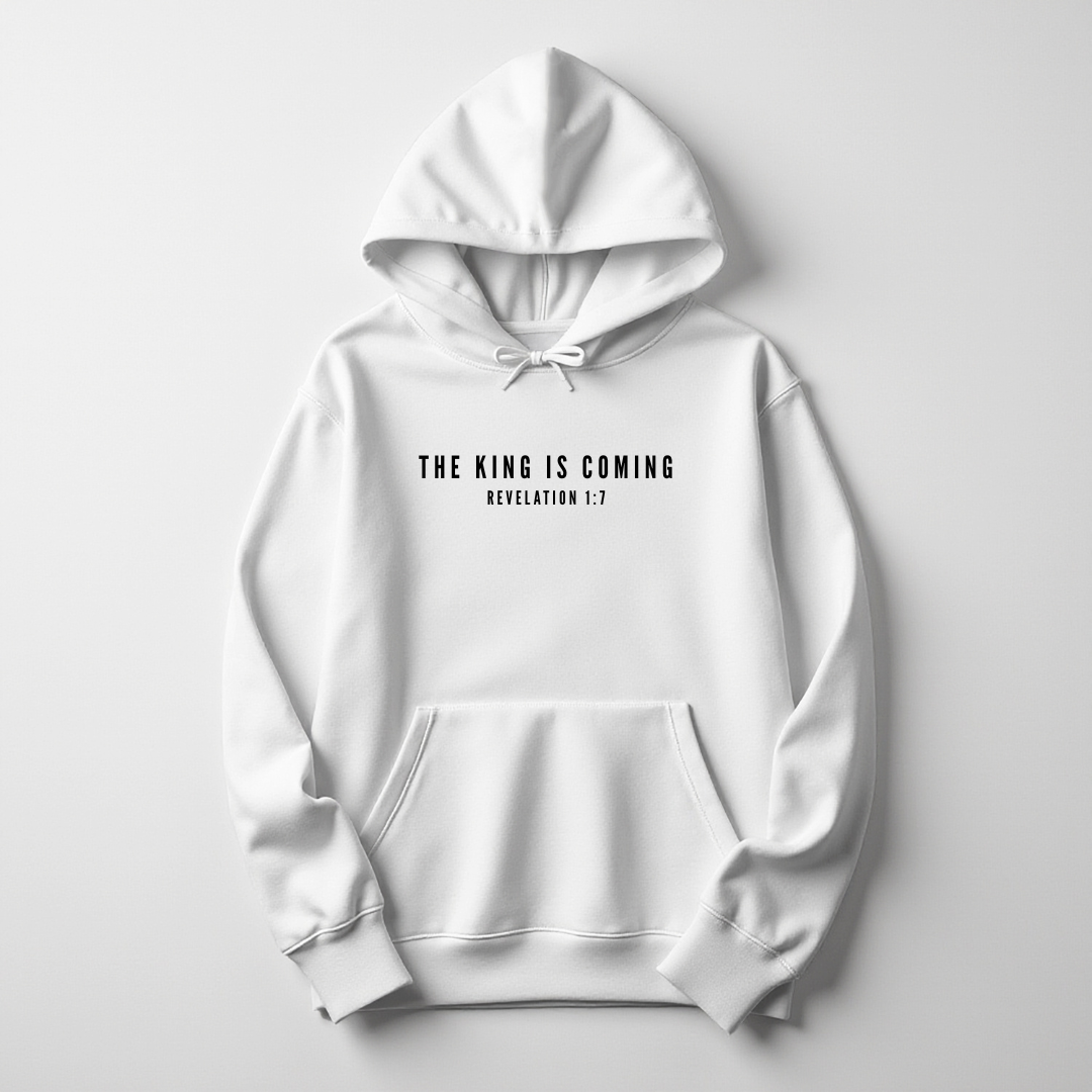 Boys “The King Is Coming – Revelation 1:7” Youth Hoodie