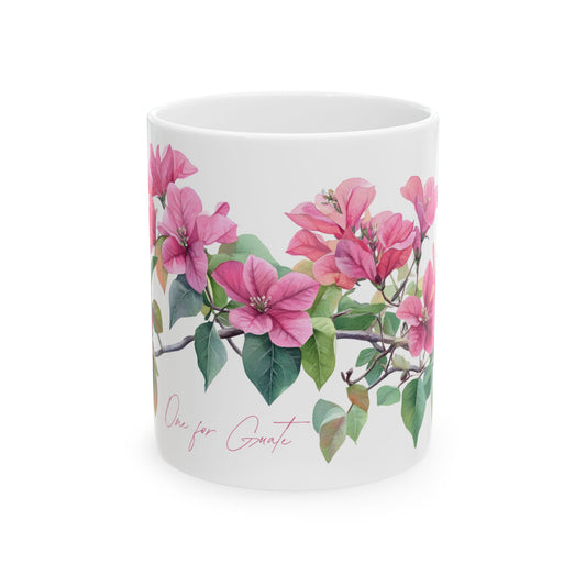 Floral Bougainvillea One for Guate Coffee Mug