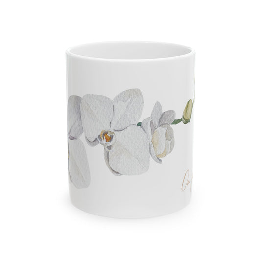 White Nun Orchid - Guatemalan Flower Coffee Mug