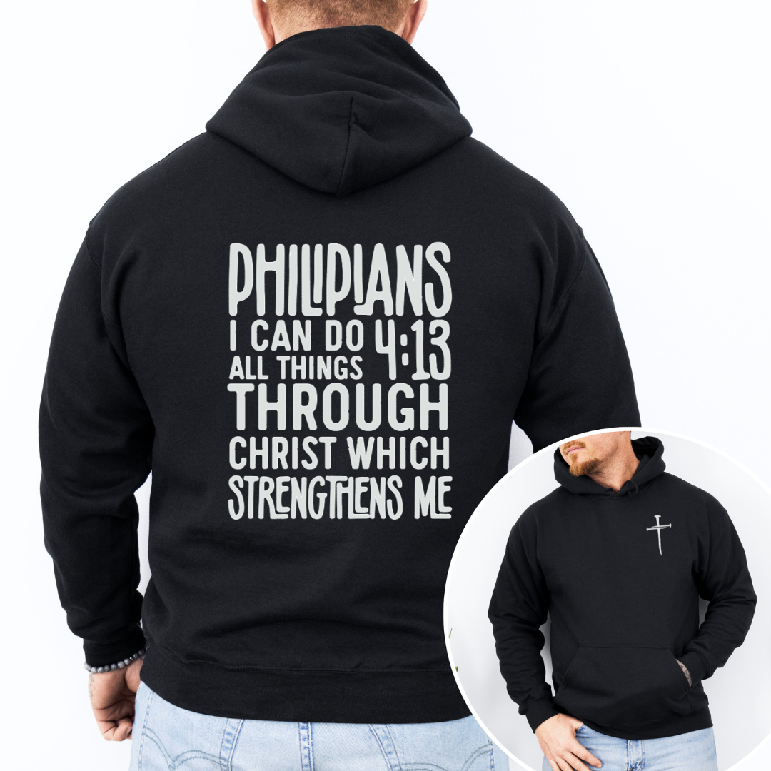 Men's Philippians 4:13 Hoodie