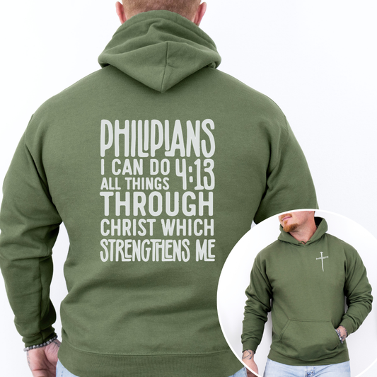 Men's Philippians 4:13 Hoodie