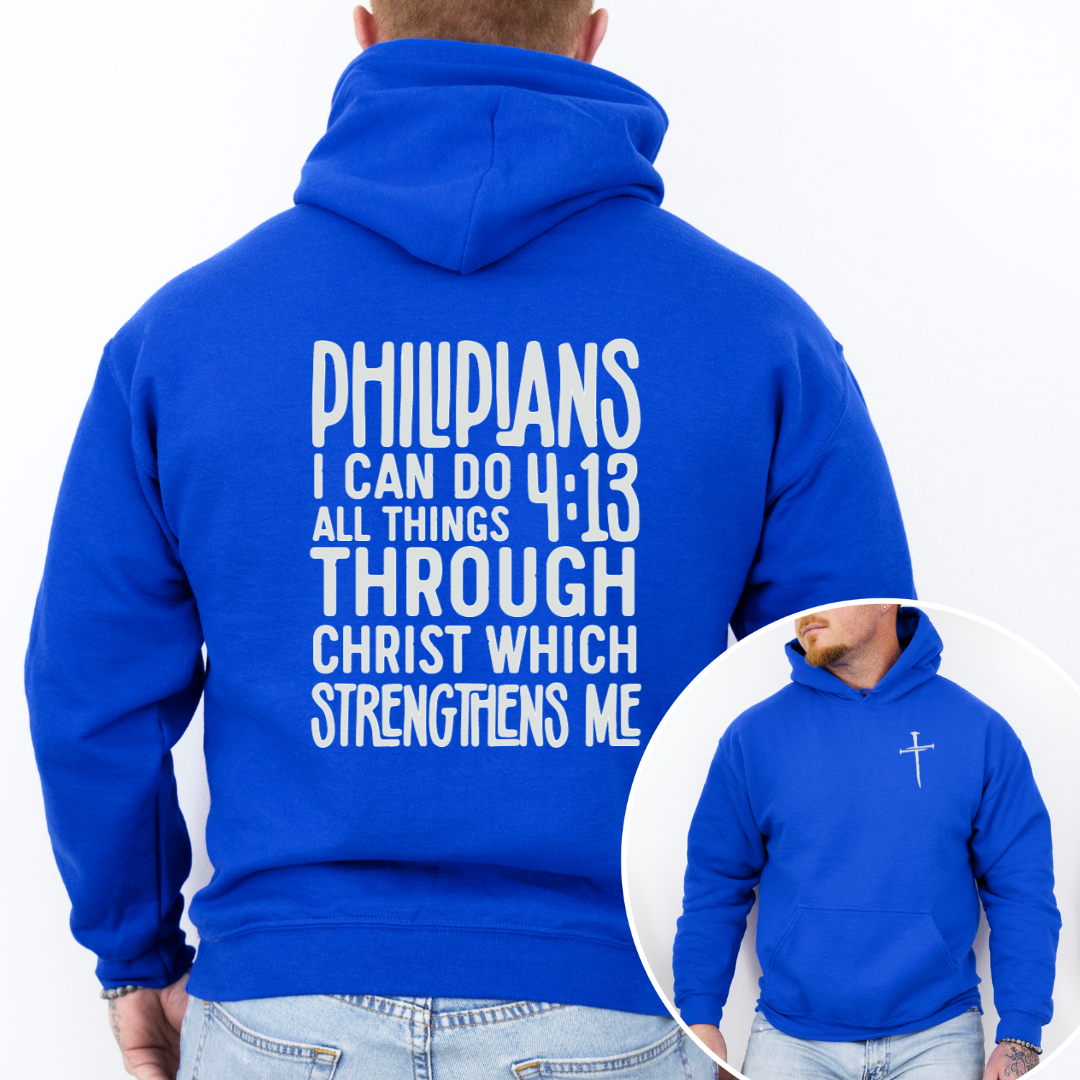Men's Philippians 4:13 Hoodie