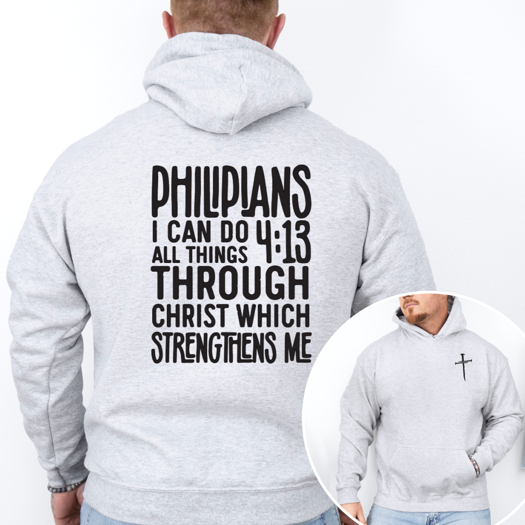 Men's Philippians 4:13 Hoodie