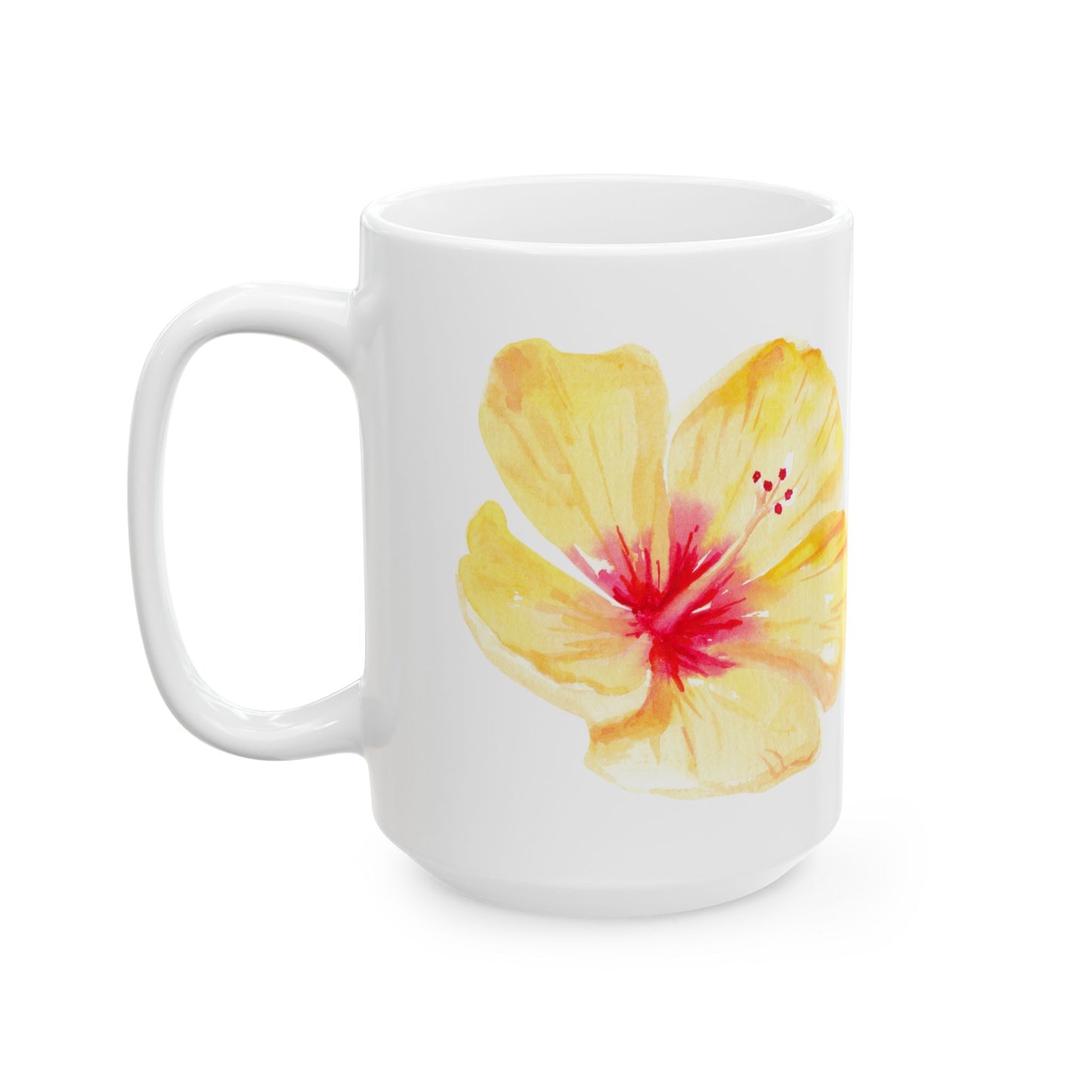 Floral Hibiscus and Ephesians 4:4-6 Coffee Mug