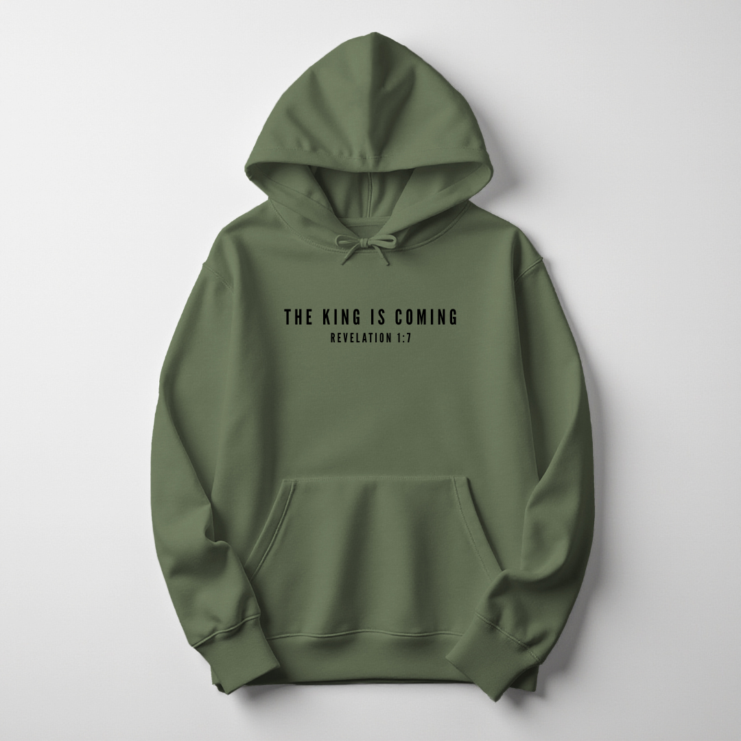 Boys “The King Is Coming – Revelation 1:7” Youth Hoodie